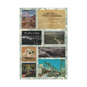 Vintage San Fernando Valley California Canvas Art Print (V2)