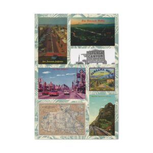 Vintage California San Fernando Valley Canvas Art (V1)
